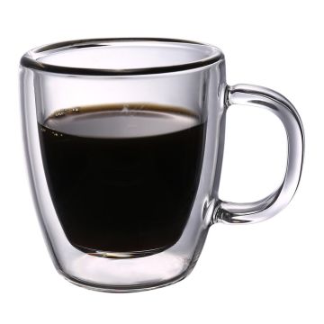 Чашка 50 мл кофейная набор 2 шт. двойные стенки термостекло P.L. Proff Cuisine [1]