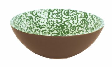 Салатник-пиала  18 см  Vesta зеленая, керамика