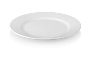 Тарелка 21 см, поликарбонат  белый