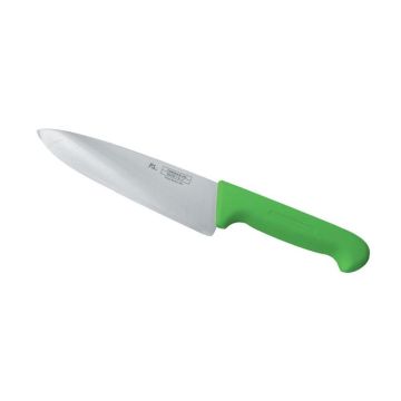 Нож поварской 25 см PRO-Line зеленая ручка P.L. Proff Cuisine