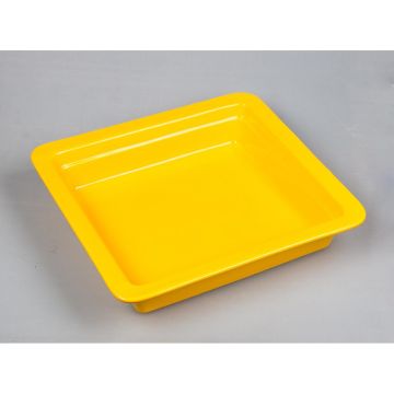 Гастроемкость 2/3*65 (35,5*32,5*6,5 см), желтая, фарфор, P.L. Proff Cuisine NEW