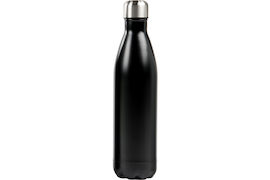 Бутылка-термос 0.75 л черная, нержавеющая сталь