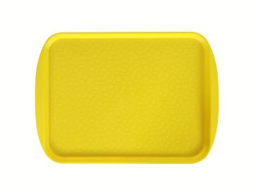 Поднос столовый 415х305 мм с ручками желтый