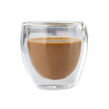 Чашка 150 мл кофейная без ручки двойные стенки термостекло P.L. Proff Cuisine [1]