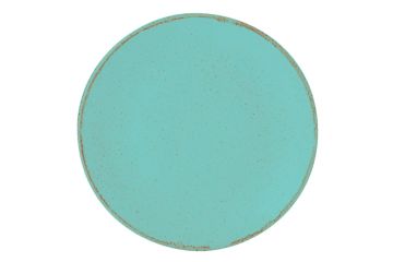 Тарелка 30 см безбортовая фарфор цвет бирюзовый Seasons