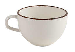 Чашка 300 мл Cappuccino Fortuna (блюдце 31006,31016), бежевая керамика