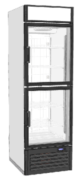 Шкаф морозильный Капри 0,5НСК две стеклянные двери (4.300.149-13)