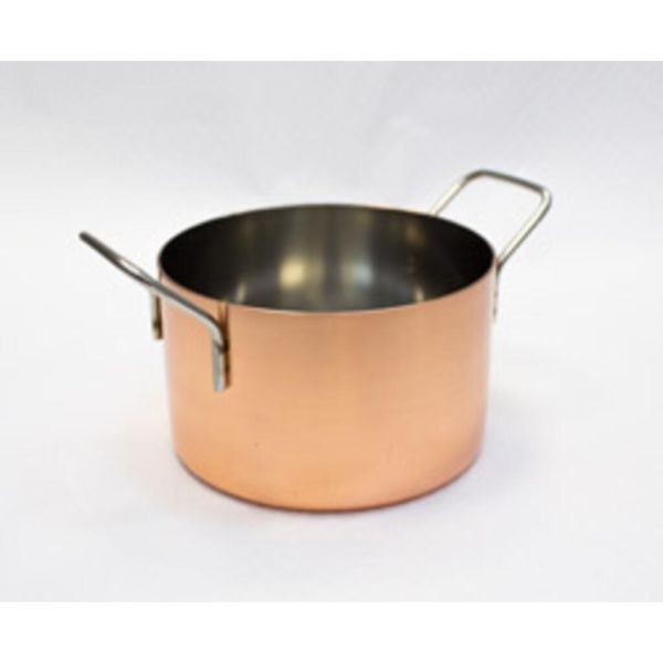 Кастрюля для подачи 12 см h7,5 см круглая Copper нерж. цвет медь P.L. Proff Cuisine