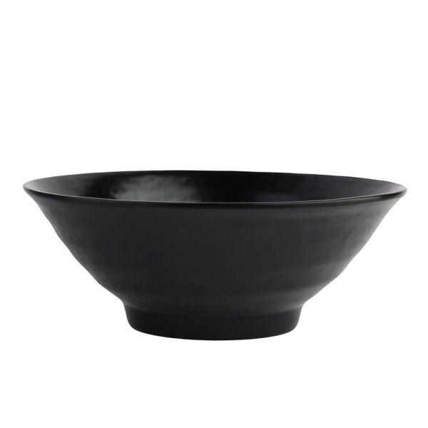 Cалатник 1400 мл миска для лапши d 24,8 см пластик меламин Black Finish P.L. Proff Cuisine