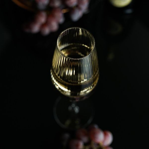 Бокал-флюте для шампанского 230 мл "Zie Optical" h26 см оптические грани P.L. - BarWare [6]