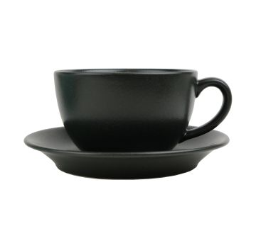 Чайный сервиз Porland Seasons, черный, на 2 персоны (Кружка 340 мл - 2 шт; Блюдце 16 см - 2 шт; Чайник 500 мл - 1 шт)