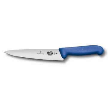 Нож поварской 25 см фиброкс ручка синяя Victorinox Fibrox