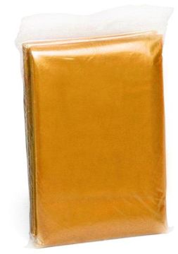 Дождевик-пончо оранжевый, PE 0.02 мм