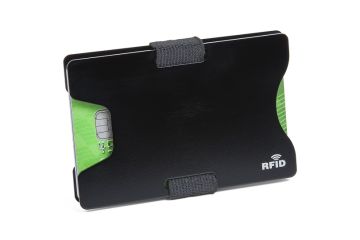 Чехол-бумажник для банковских карт с RFID эффектом, алюминий