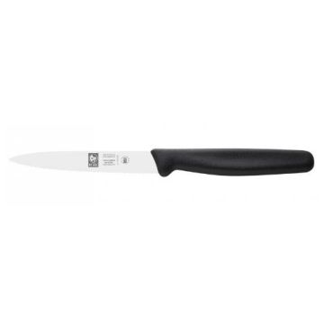 Нож для овощей 100/205 мм. с волн. кромкой, черный Junior Icel /1/
