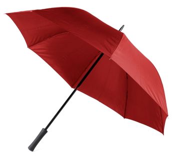 Зонт-трость механический красный, полиэстер