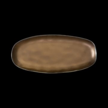 БЛЮДО овальное 10,6" 270х125мм, медный "Corone Luminare"