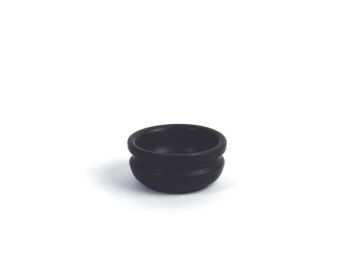 Масленка 6,5 см черная, керамика