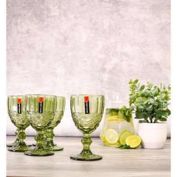 Бокал для вина 250 мл набор 6 шт. зеленый d 8 см h15,5 см Green Glass P.L. Proff Cuisine [1]