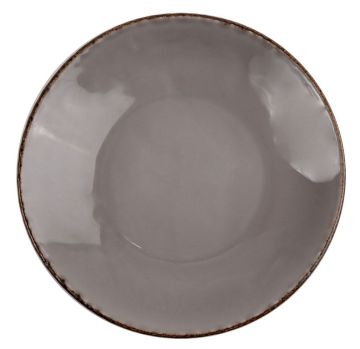 Тарелка Fortuna 30 см серая, керамика