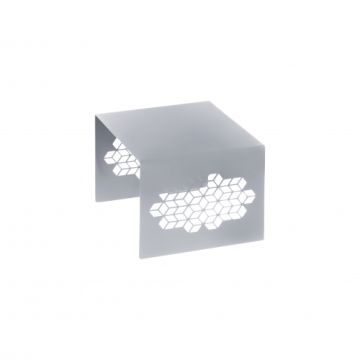 Подставка-куб для фуршета ажурная 170х150х120 мм серебро Luxstahl