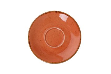 Блюдце для кофейной чашки 12 см фарфор цвет оранжевый Seasons