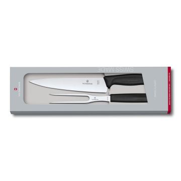 Набор Victorinox: универсальный нож 19 см + вилка для мяса 15 см