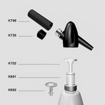Трубка для сифона для газирования воды/содовой KAYSER (K702)