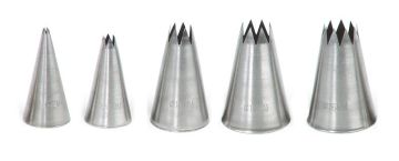 Набор насадок "Звезда" 5 шт., 2-10-14-16-18 мм, нержавеющая сталь