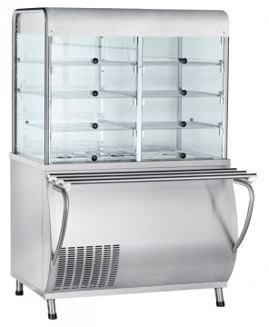 Прилавок-витрина холодильный ABAT «Патша» ПВВ(Н)-70М-С-НШ-01