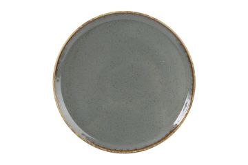 Тарелка для пиццы 20 см фарфор цвет темно-серый Seasons