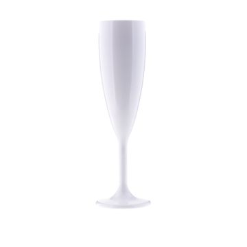 Бокал для шампанского 180 мл, белый, поликарбонат