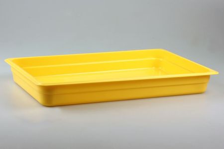 Гастроемкость 1/1 h= 65 мм. 8,5 л. п/п желтая /1/7/