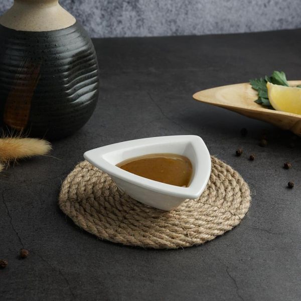 Соусник 20 мл 8*2,5 см Mini Mix треугольник белый P.L. Proff Cuisine [6]