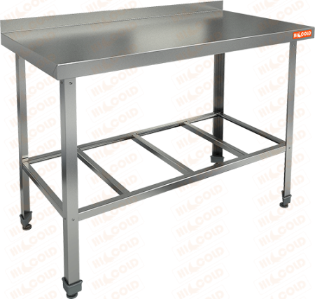 СТОЛ пристенный с бортом с полкой решеткой HICOLD НСО-12/6Б ЭЦ 281309