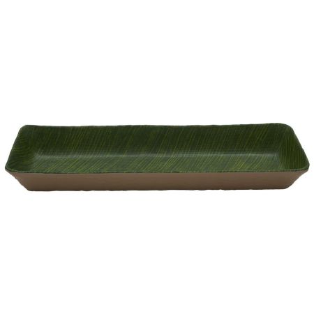 Салатник 2500 мл 53*16,2*6,5 см прямоуг. Green Banana Leaf пластик меламин P.L. Proff Cuisine