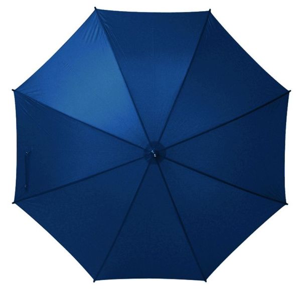 Зонт-трость полуавтомат тёмно-синий, полиэстер