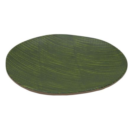 Блюдо 20,5*3 см круглое Green Banana Leaf пластик меламин P.L. Proff Cuisine