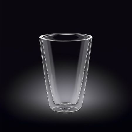 Стакан 300 мл. d=90 мм. h=130 мм. с двойными стенками Термостекло Wilmax /1/60/