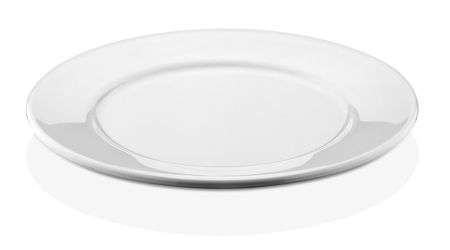 Тарелка 25 см, поликарбонат, белый
