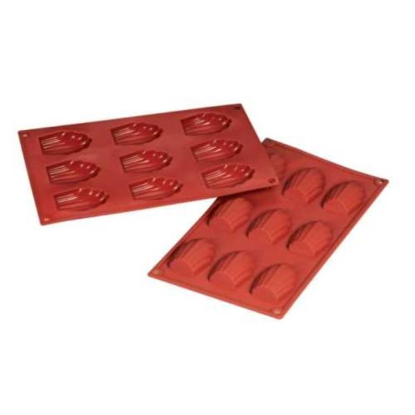 Форма силиконовая P.L. Proff Cuisine "Ракушка" 9 ячеек 68*45  мм, h 17 мм (30*17,5 см)