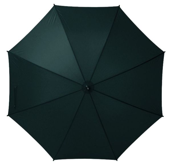 Зонт-трость механический черный, полиэстер