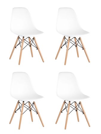 Стул Eames Style DSW белый x4