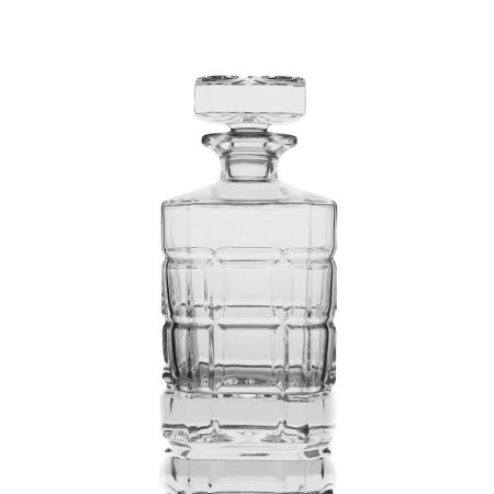 Графин 0,8 л штоф с крышкой King h21 см 10*9,8 см стекло P.L. - BarWare [1]