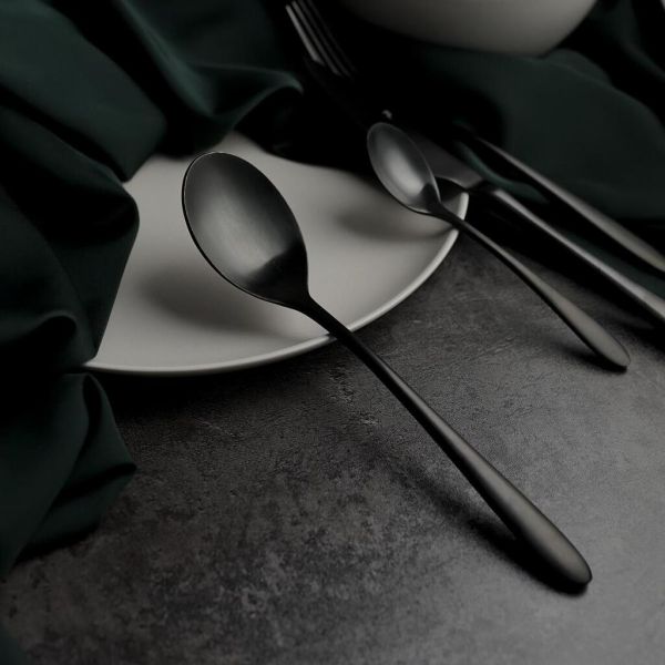 Ложка столовая 21 см матовый черный PVD Alessi-Black P.L. [12]