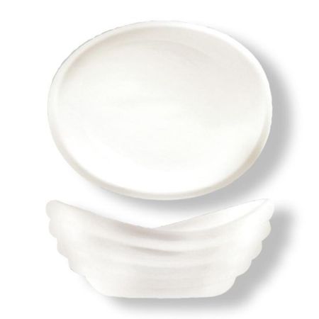 Салатник 500 мл 23*18,5 см овальный белый фарфор P.L. Proff Cuisine [1]