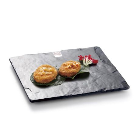 Блюдо 25,3*25,3*2 см квадратное Black пластик меламин P.L. Proff Cuisine