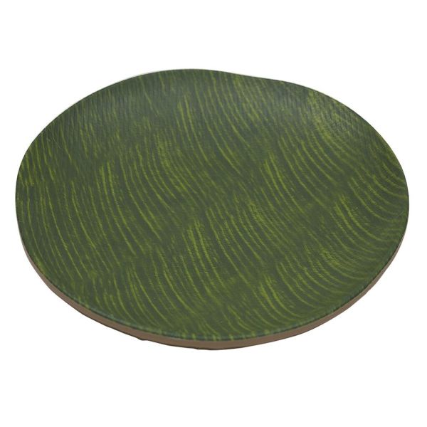 Блюдо 26*3,5 см круглое Green Banana Leaf пластик меламин P.L. Proff Cuisine