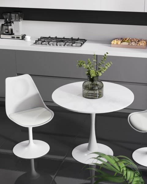 Стол Tulip D80 белый