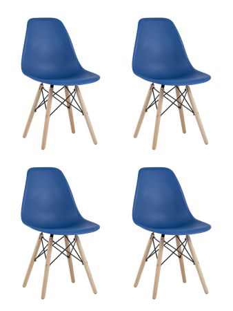 Стул Eames Style DSW синий x4